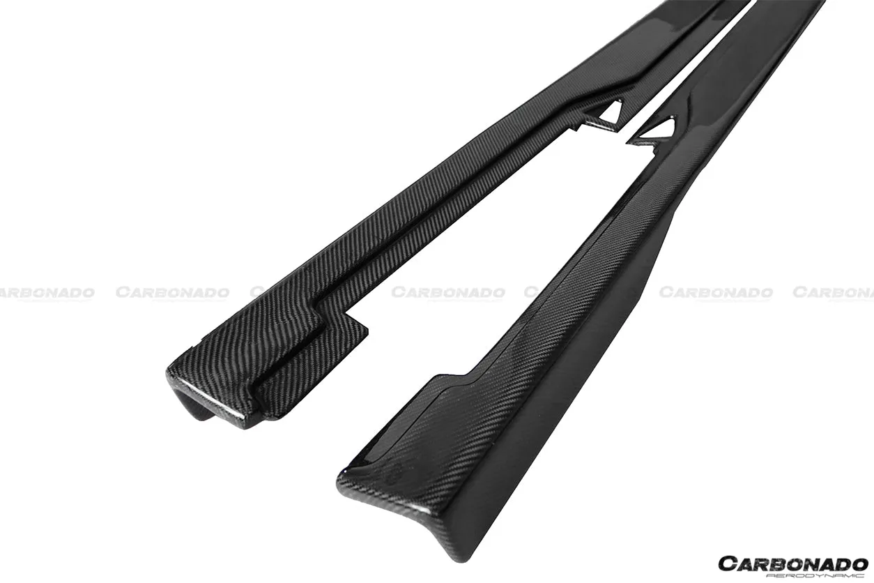2010-2015 Ferrari 458 Coupe & Spider AV Style Carbon Fiber Side Skirts Under Board