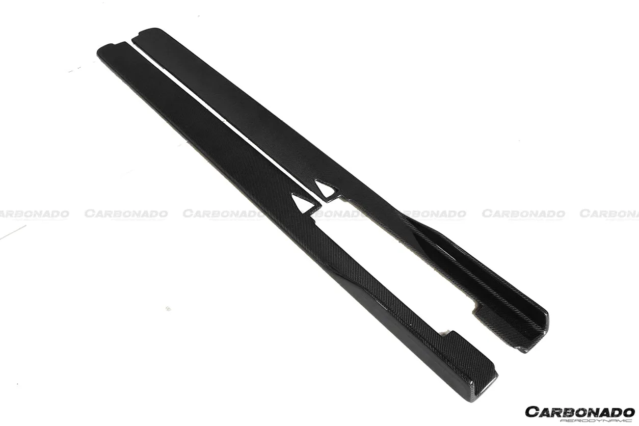 2010-2015 Ferrari 458 Coupe & Spider AV Style Carbon Fiber Side Skirts Under Board