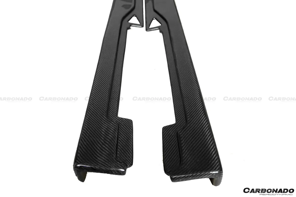 2010-2015 Ferrari 458 Coupe & Spider AV Style Carbon Fiber Side Skirts Under Board