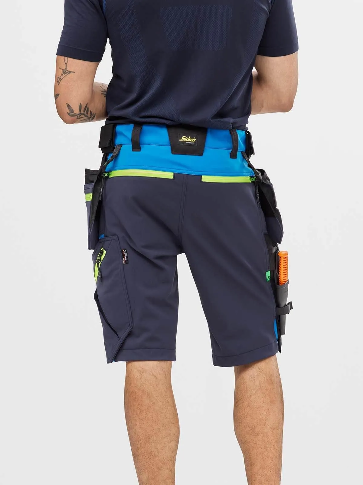 6140&#x20;Work&#x20;Shorts&#x20;Holster&#x20;Pockets&#x20;Softshell&#x20;Stretch&#x20;-&#x20;Snickers