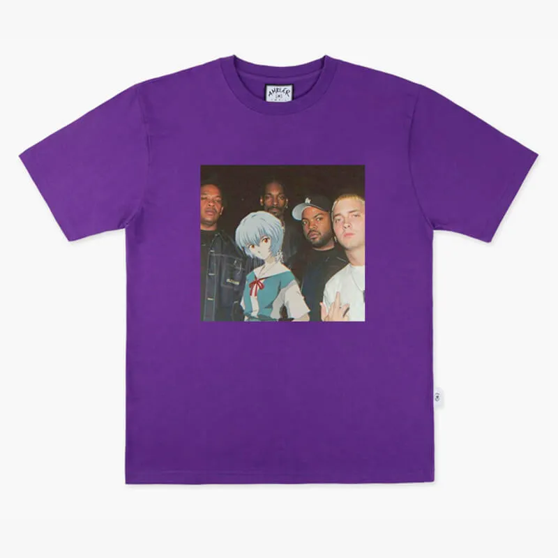 Animecore Rei Ayanami and Eminem Gang T-Shirt