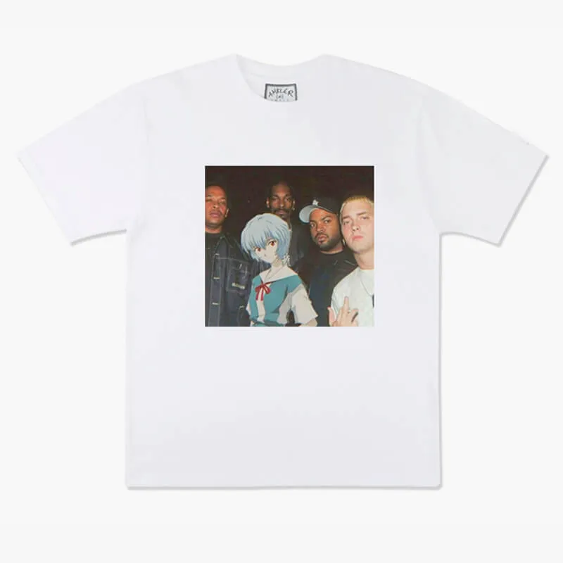 Animecore Rei Ayanami and Eminem Gang T-Shirt