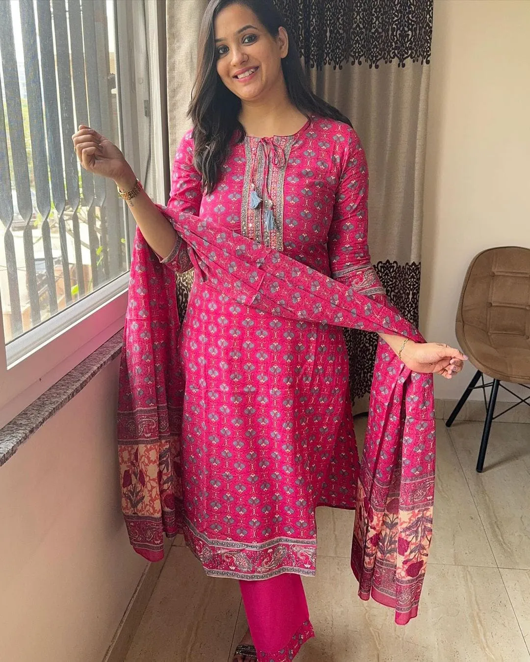 Beautiful Designer Party Wear Summer Special Cotton Salwar Suit
