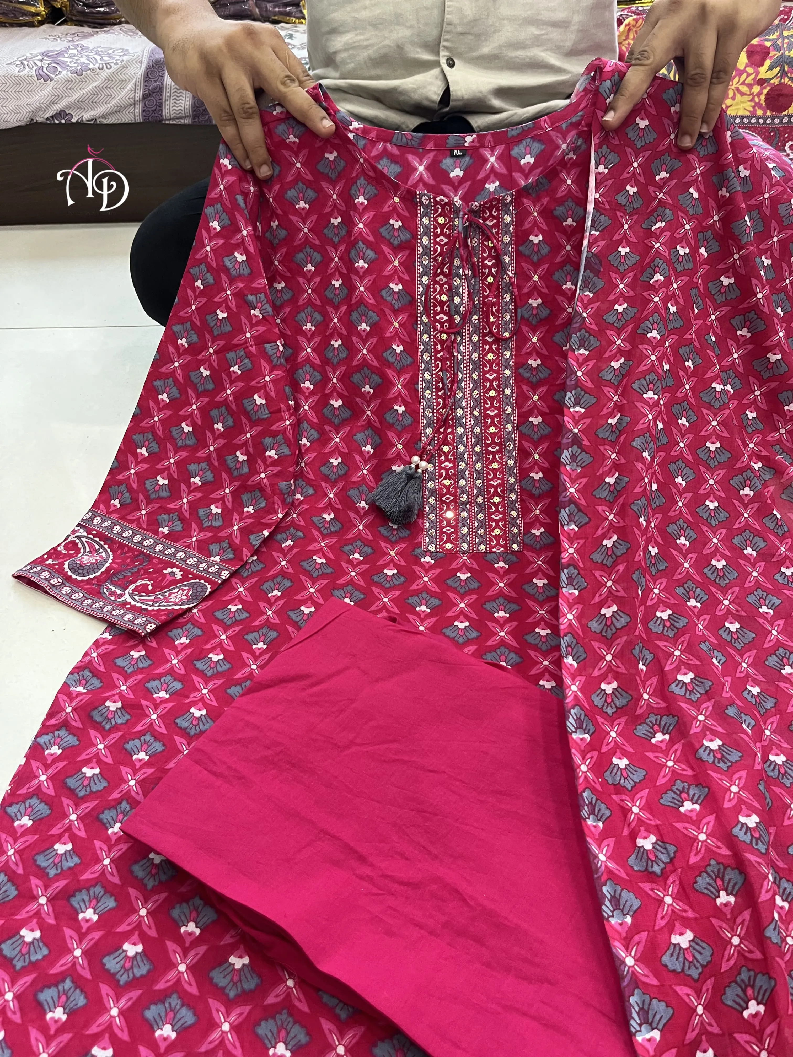 Beautiful Designer Party Wear Summer Special Cotton Salwar Suit