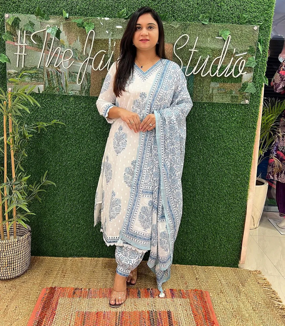 Beautiful Designer Premium Cotton Afghani Pocket Salwar Suit