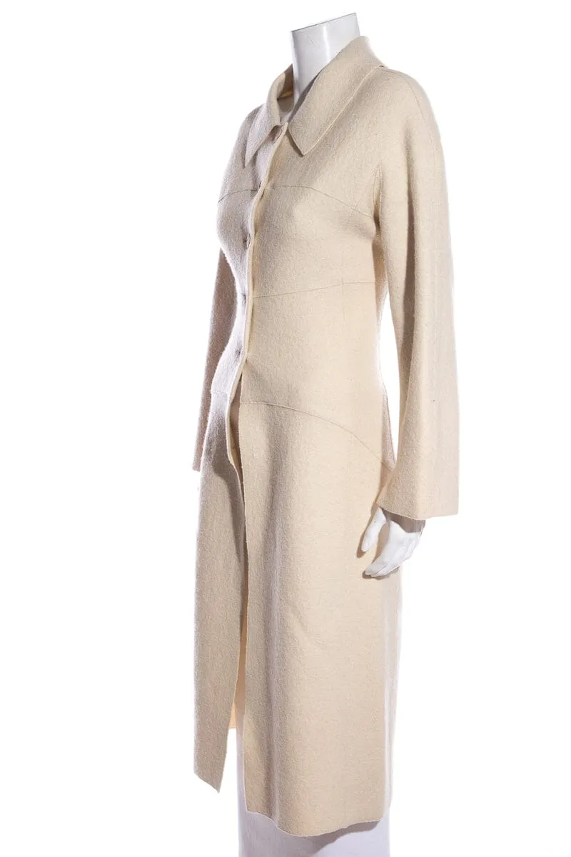 Chanel Cream FW '98 Coat SZ 38