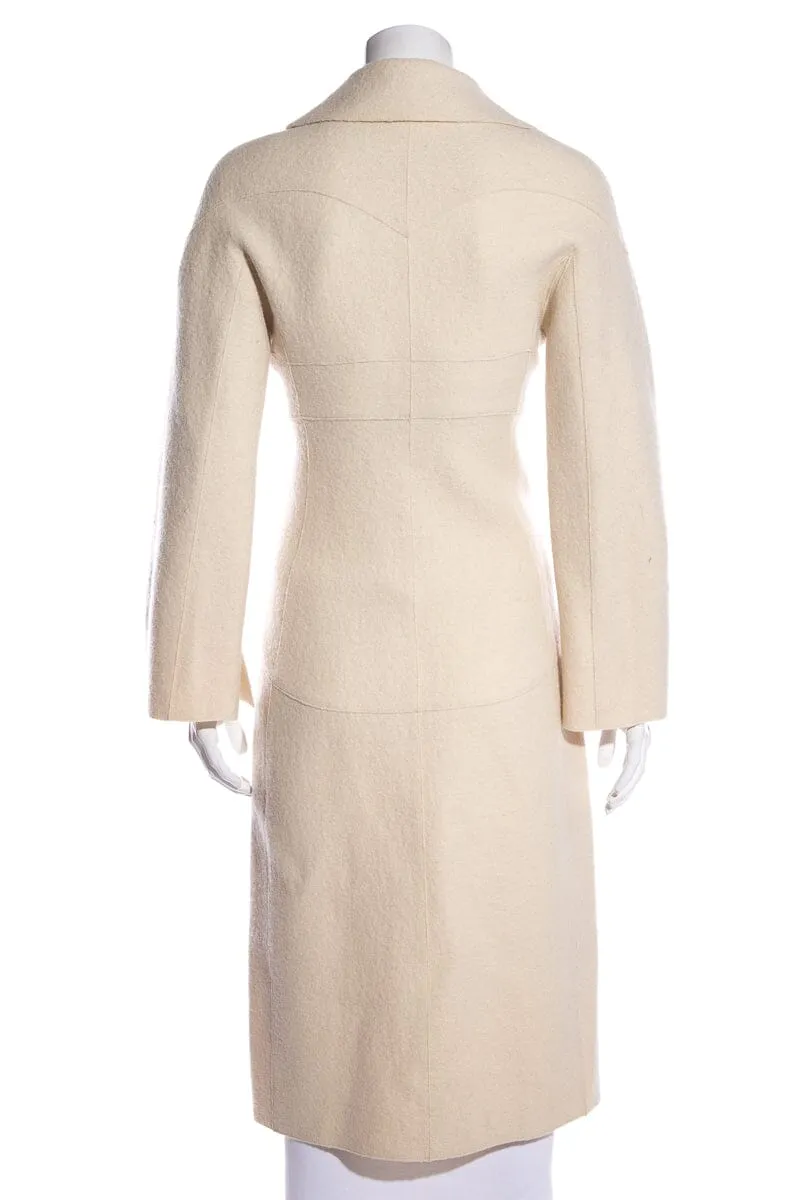 Chanel Cream FW '98 Coat SZ 38