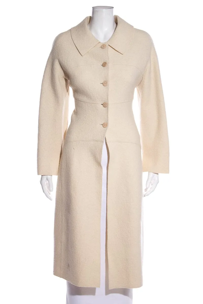 Chanel Cream FW '98 Coat SZ 38
