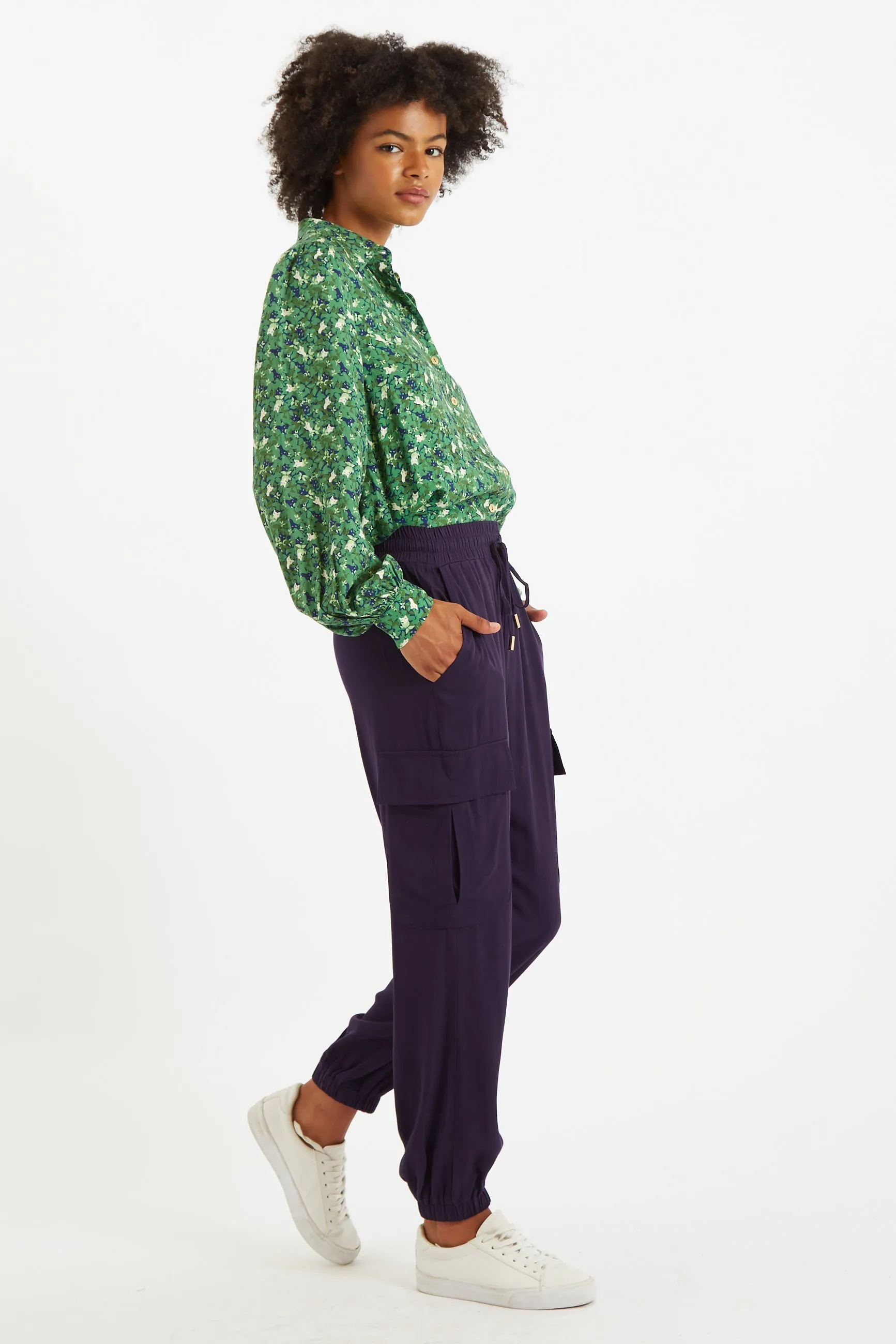 Chava Cargo Trouser Navy