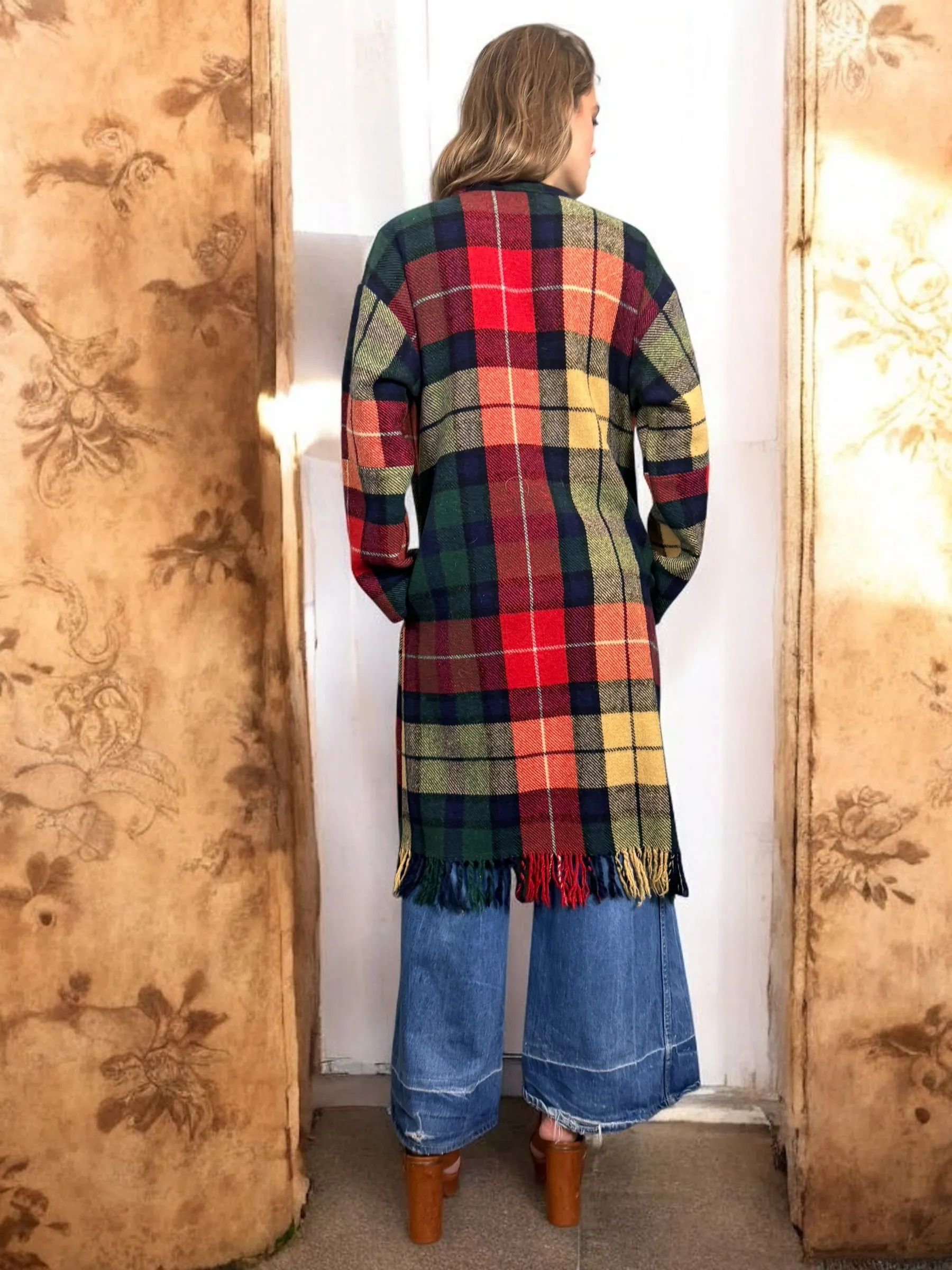 Christiana, vintage plaid coat