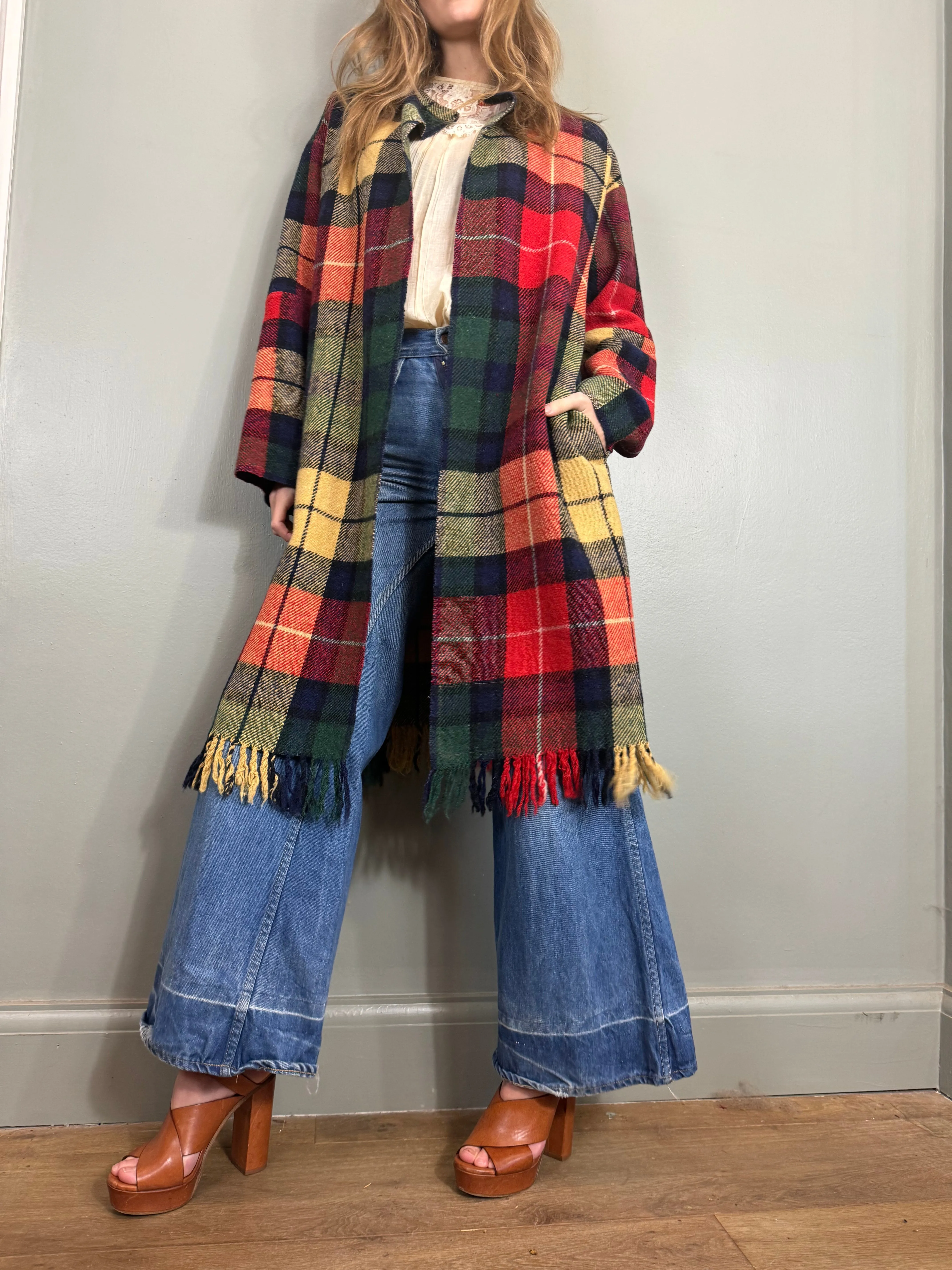 Christiana, vintage plaid coat