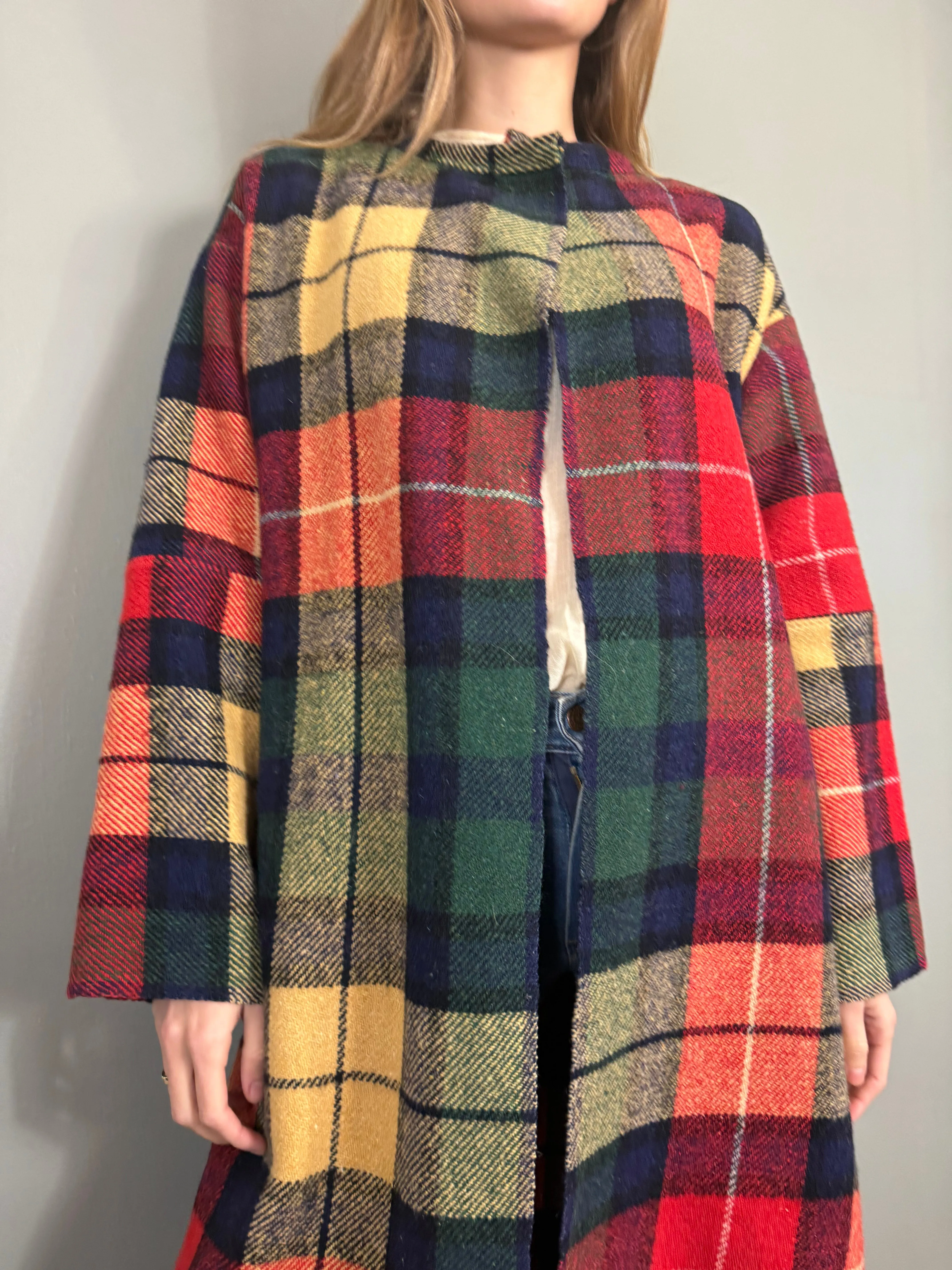 Christiana, vintage plaid coat