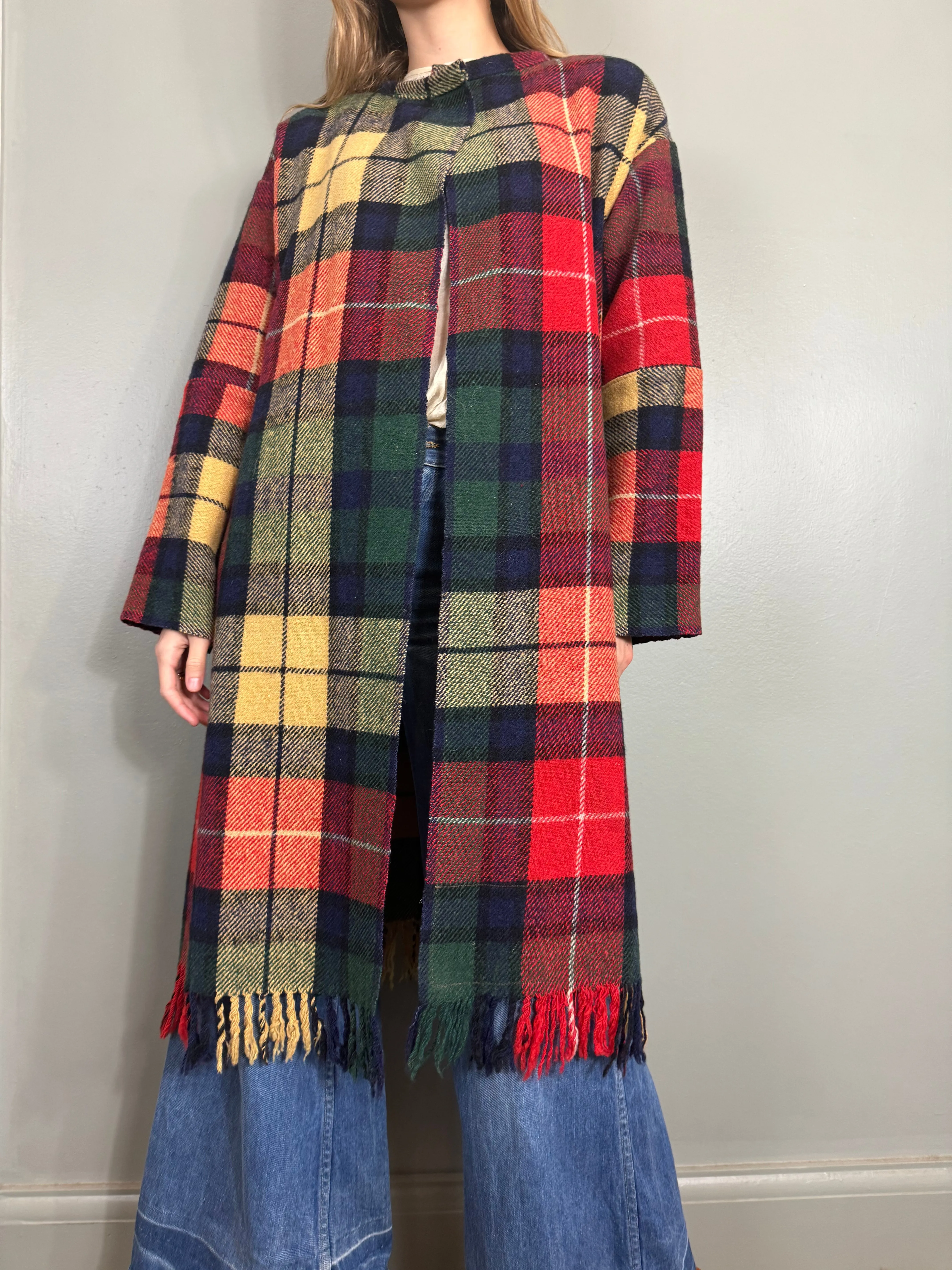 Christiana, vintage plaid coat