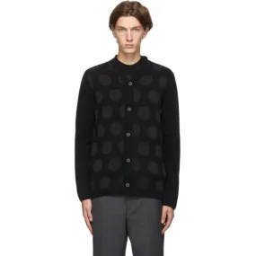 Comme des Garcons Homme Deux Black Polka Dot Cardigan
