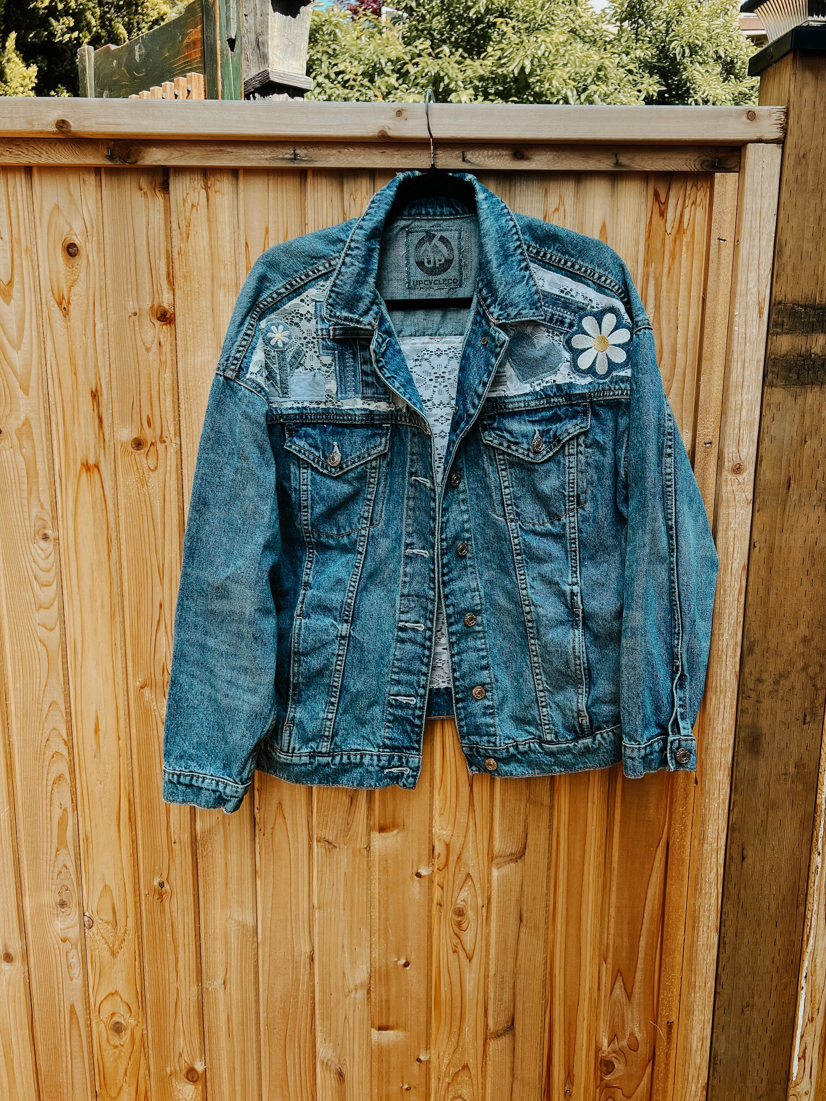 Custom Denim Jacket - Daisy