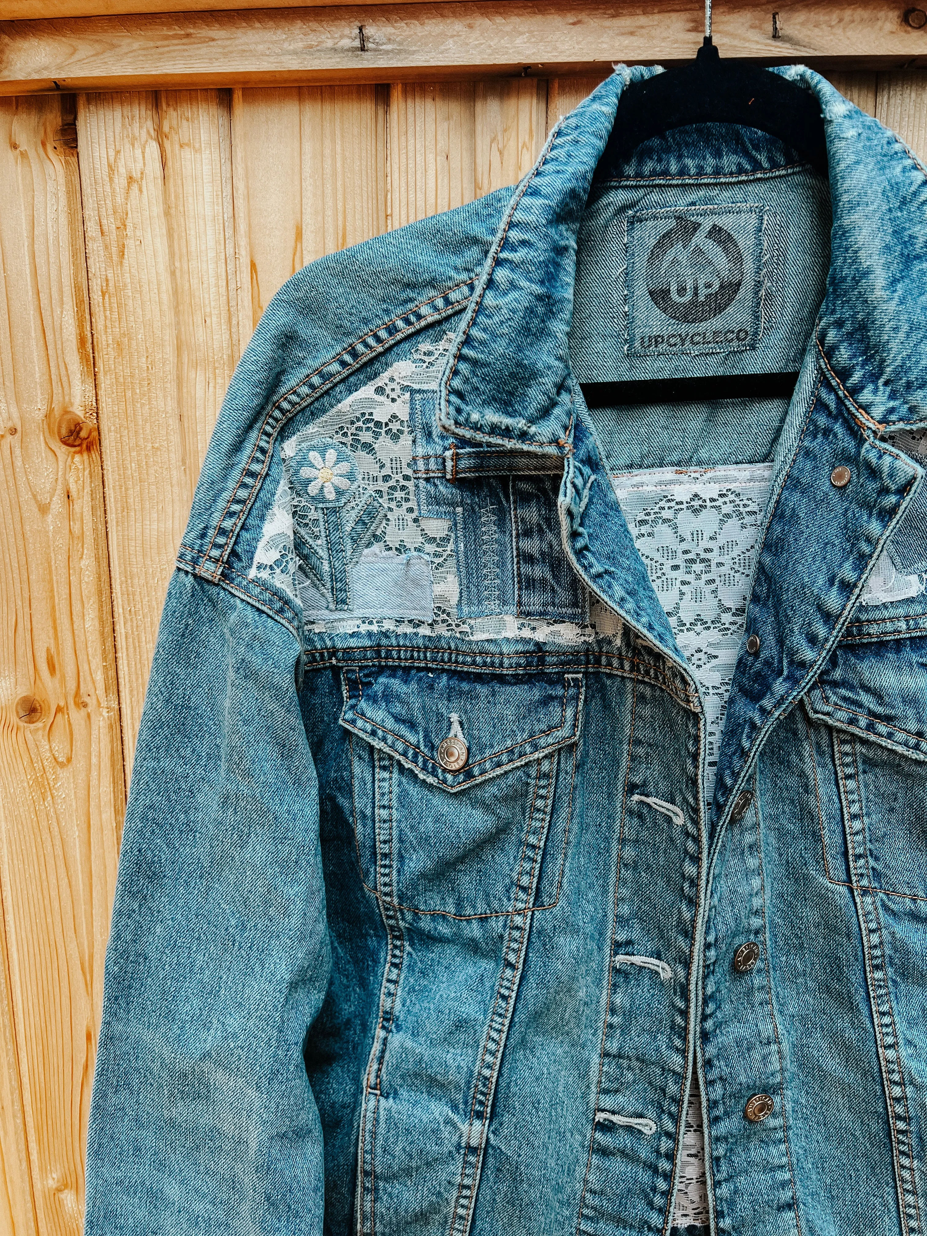 Custom Denim Jacket - Daisy