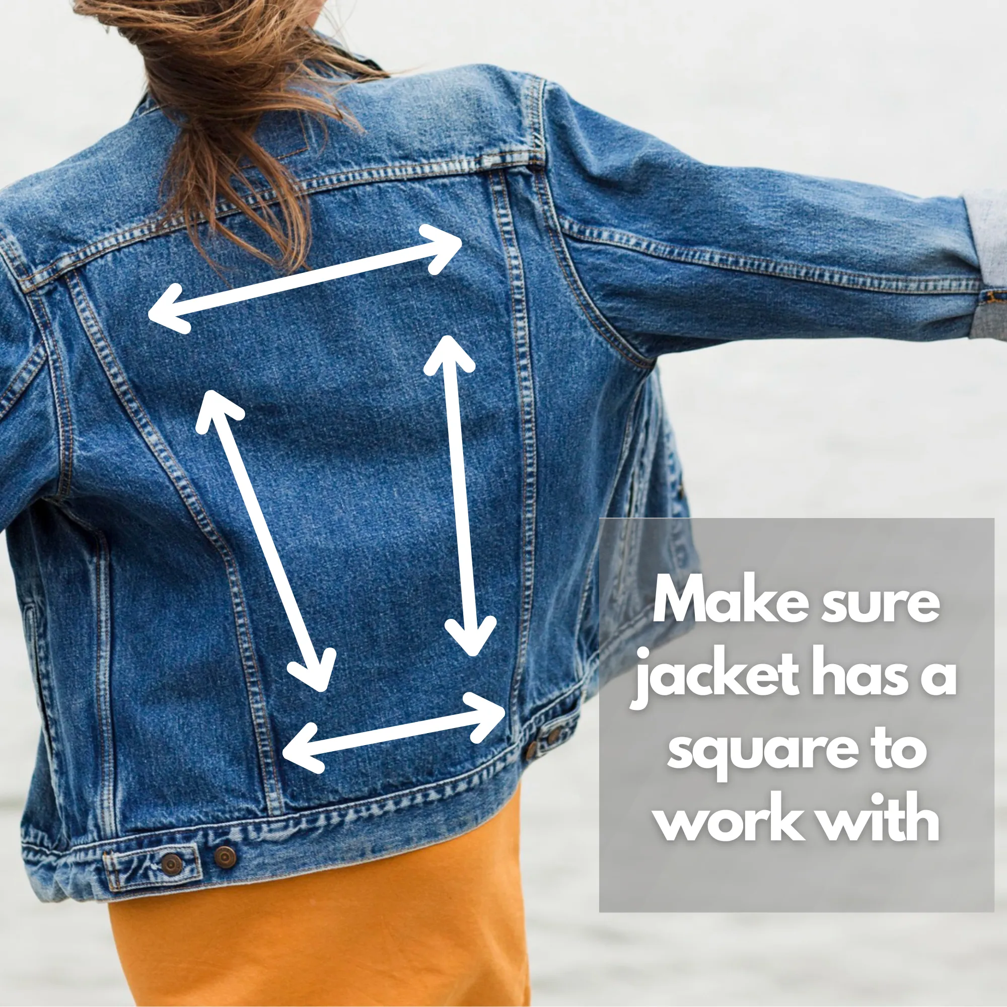 Custom Denim Jacket - Daisy