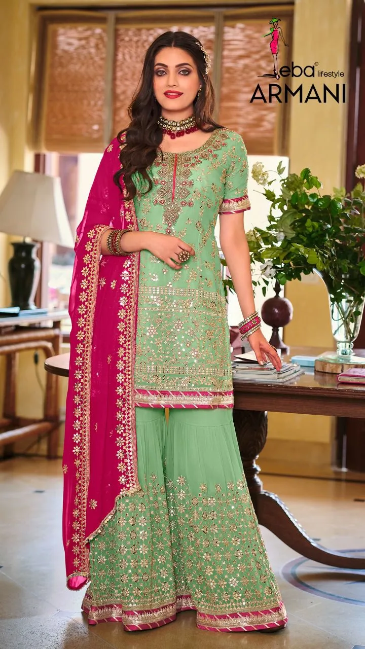 EBA ARMANI FAUX GEORGETTE SALWAR SUIT