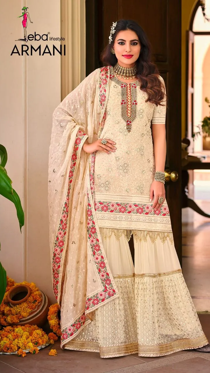 EBA ARMANI FAUX GEORGETTE SALWAR SUIT