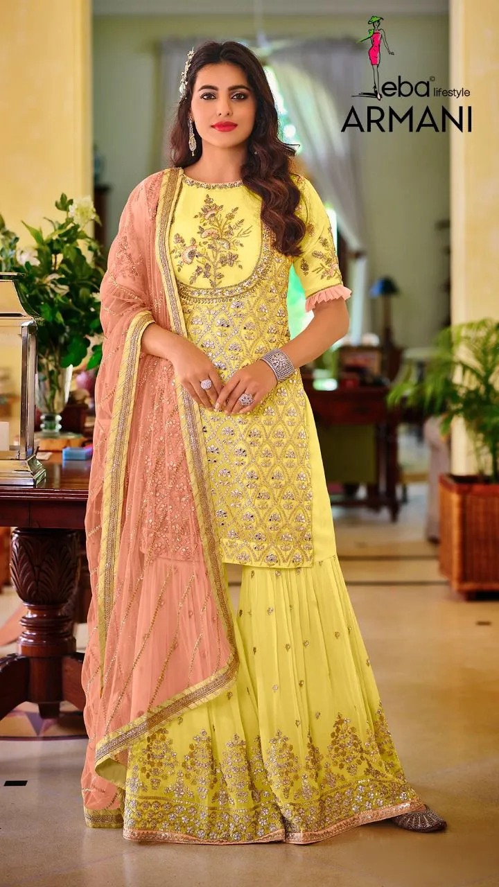 EBA ARMANI FAUX GEORGETTE SALWAR SUIT