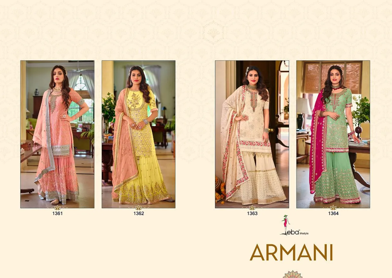 EBA ARMANI FAUX GEORGETTE SALWAR SUIT