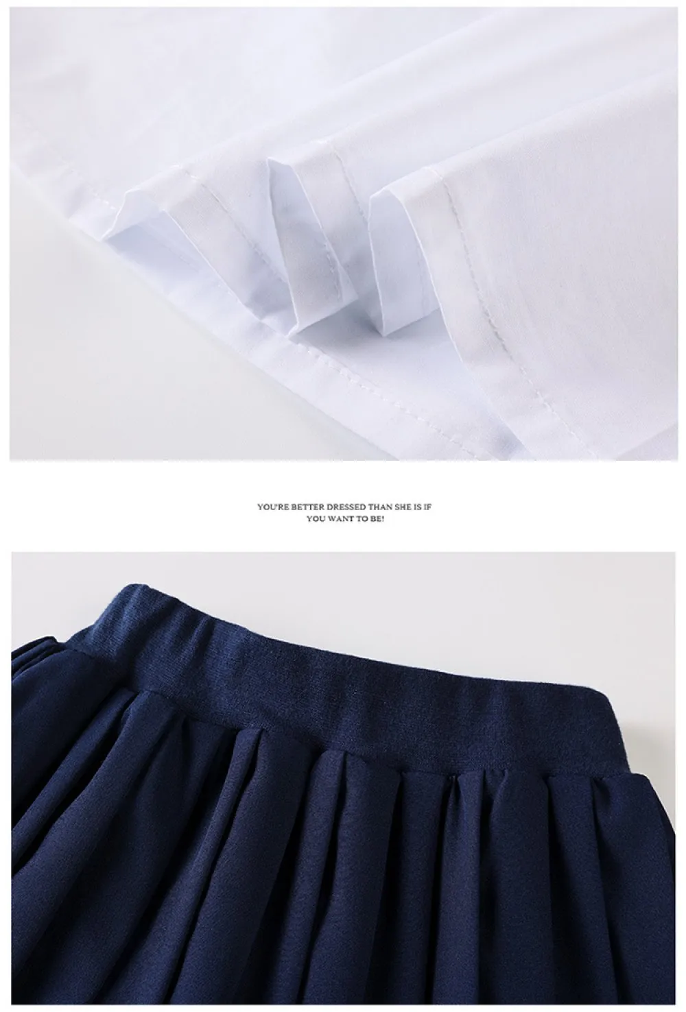 Elementary School Uniform Set Wholesale Kids Clothes