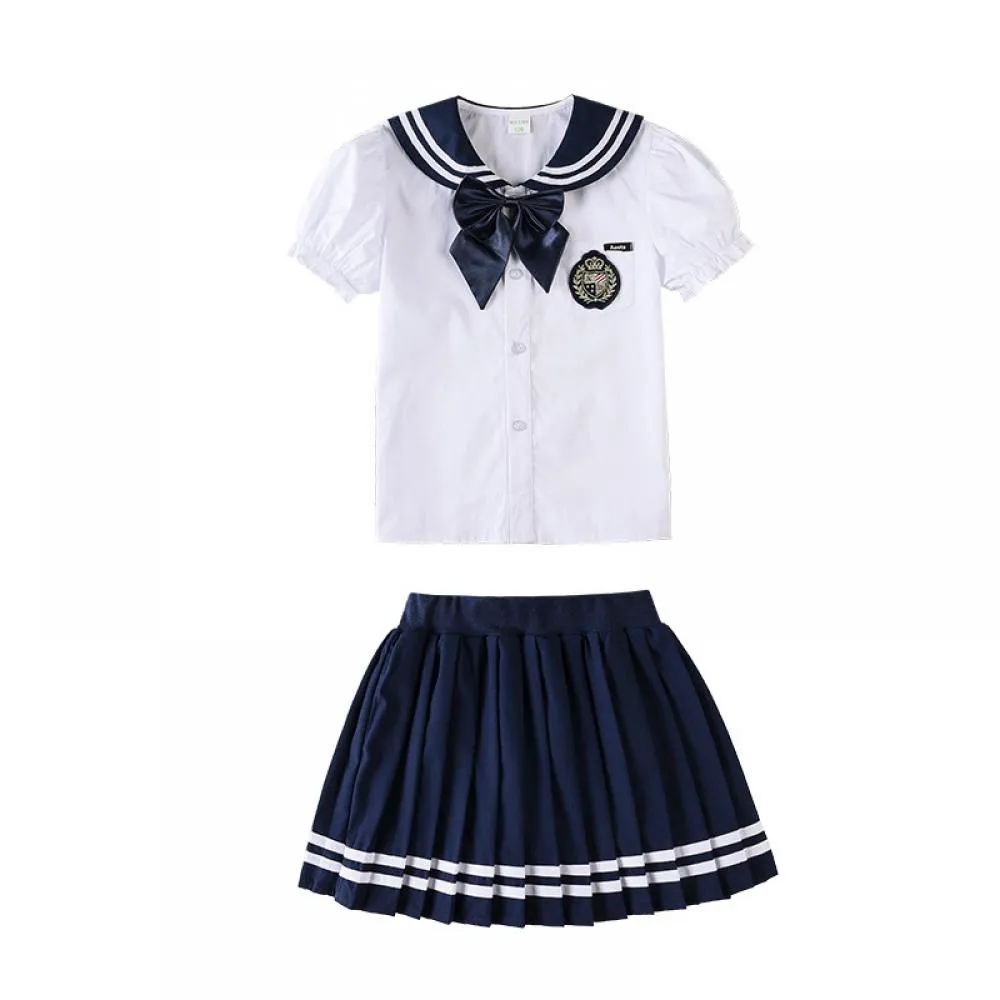 Elementary School Uniform Set Wholesale Kids Clothes