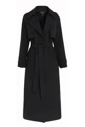 FRANKLIN TRENCH COAT-BLACK