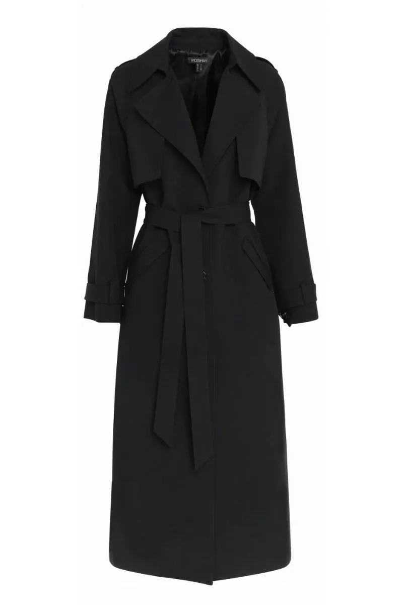 FRANKLIN TRENCH COAT-BLACK