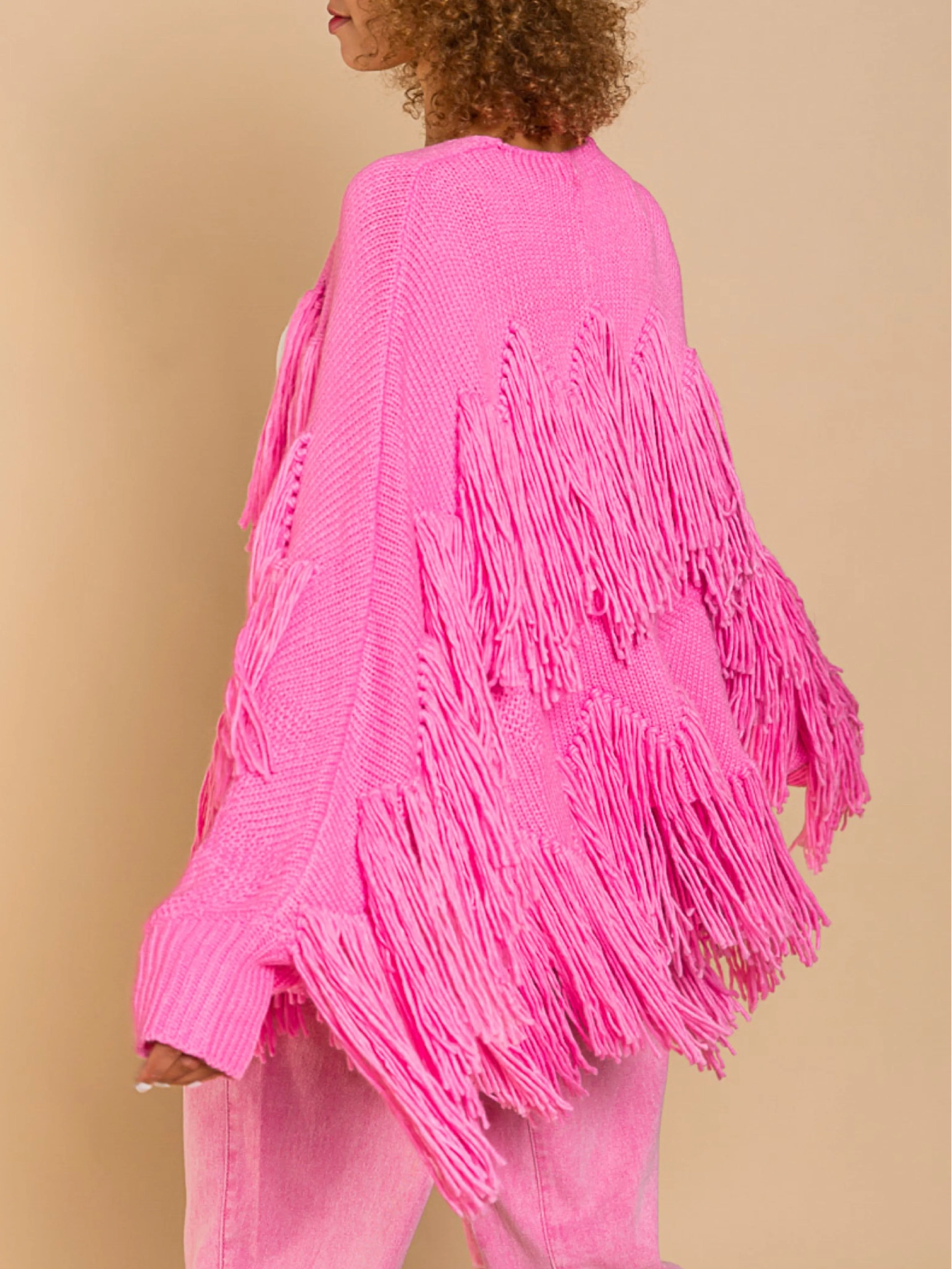 Fringe Knit Cardigan