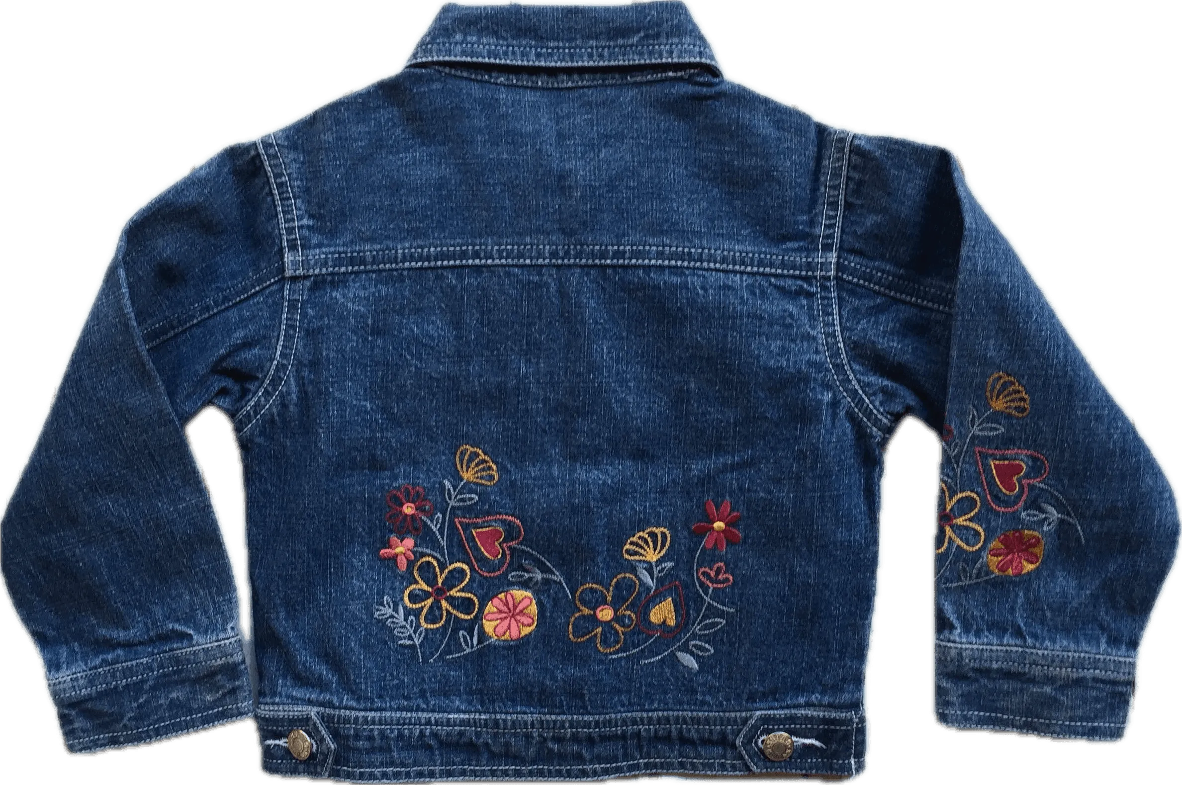 Guess Embroidered Girls Denim Jacket - Size 24M