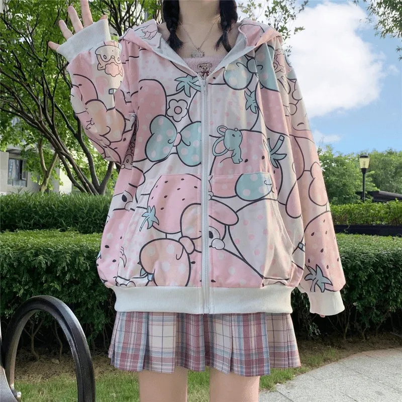 Kawaii Baby Bear Windbreaker