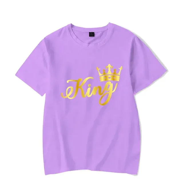 King and Queen Crown T Shirt