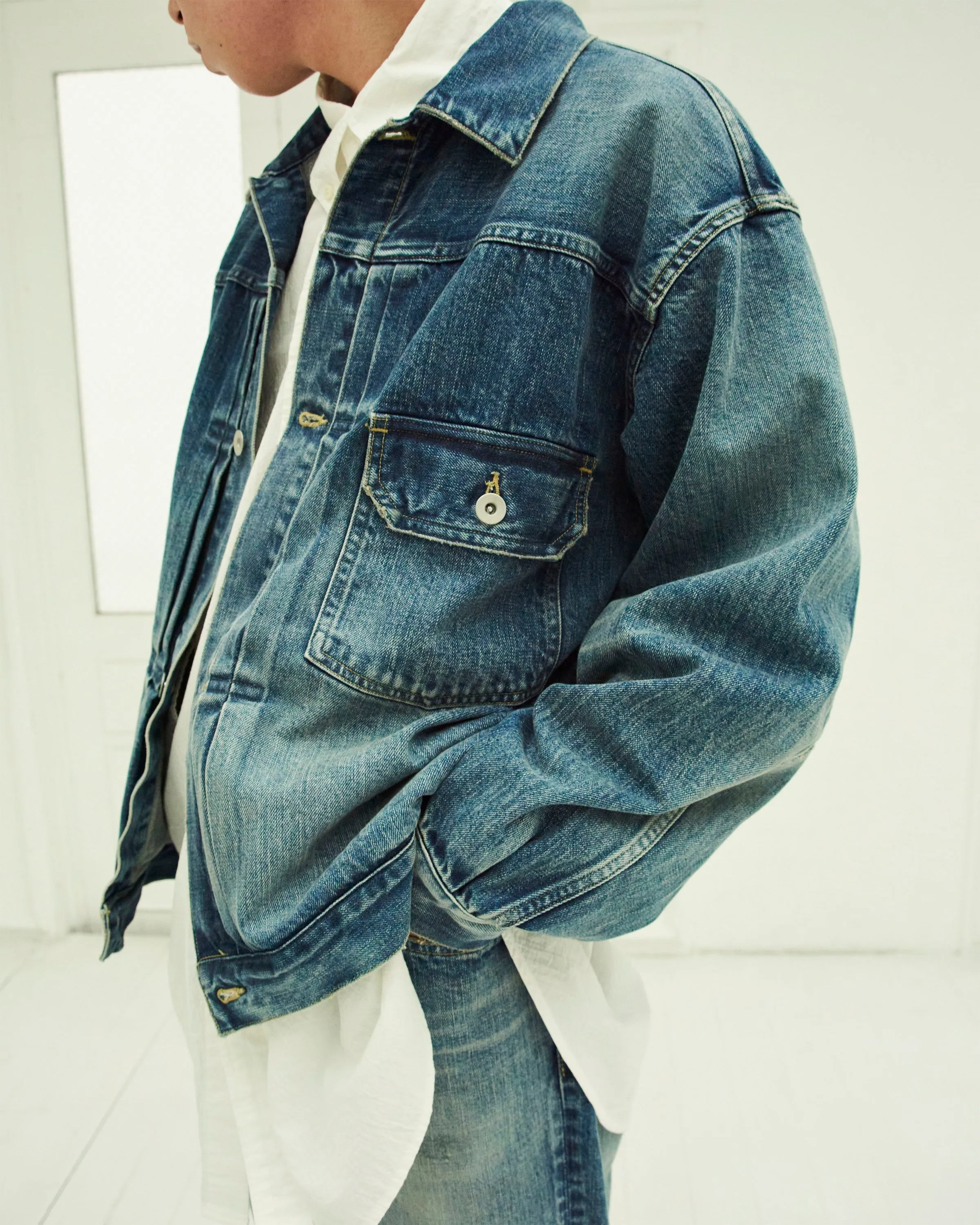 M24A-04BL21C ORGANIC COTTON 12OZ DENIM TYPE1 DENIM JACKET