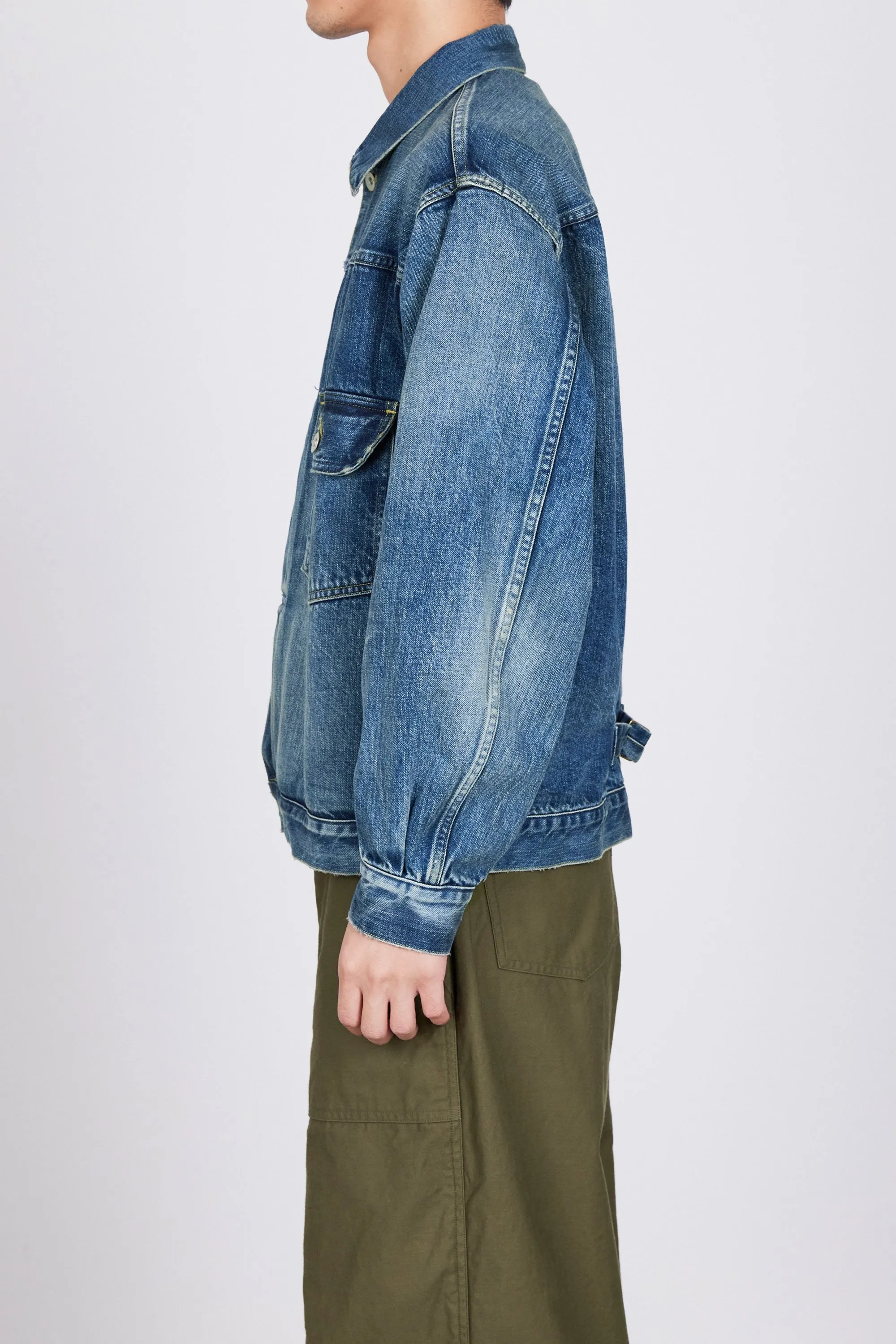 M24A-04BL21C ORGANIC COTTON 12OZ DENIM TYPE1 DENIM JACKET