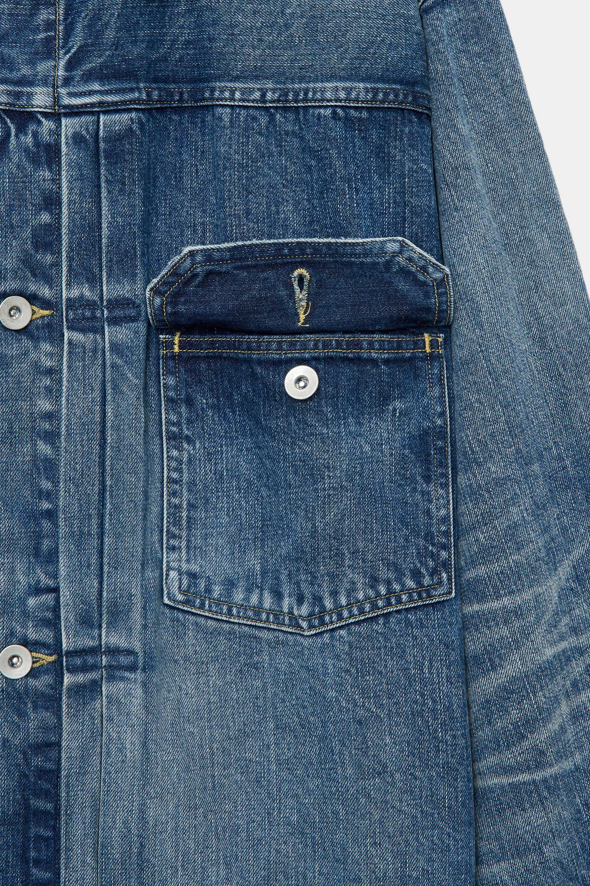 M24A-04BL21C ORGANIC COTTON 12OZ DENIM TYPE1 DENIM JACKET