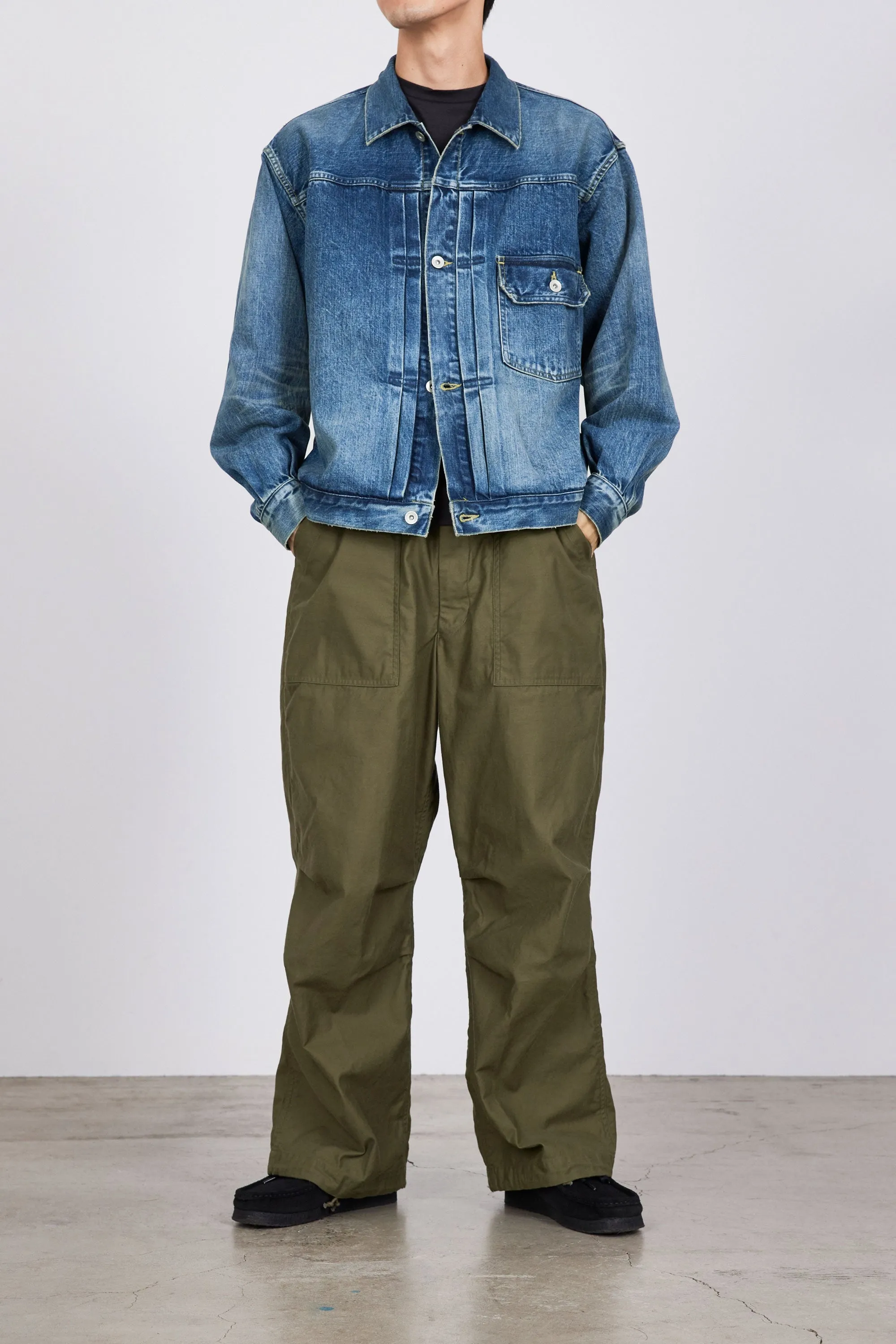 M24A-04BL21C ORGANIC COTTON 12OZ DENIM TYPE1 DENIM JACKET