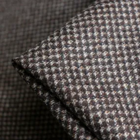 Marrone Check Double Sided Wool