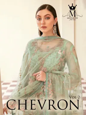 MEHTAB CHEVRON 2 GEORGETTE SUIT