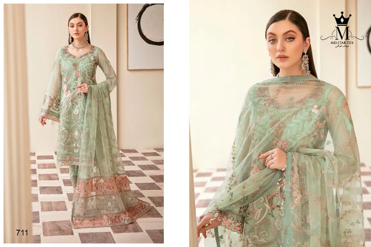 MEHTAB CHEVRON 2 GEORGETTE SUIT