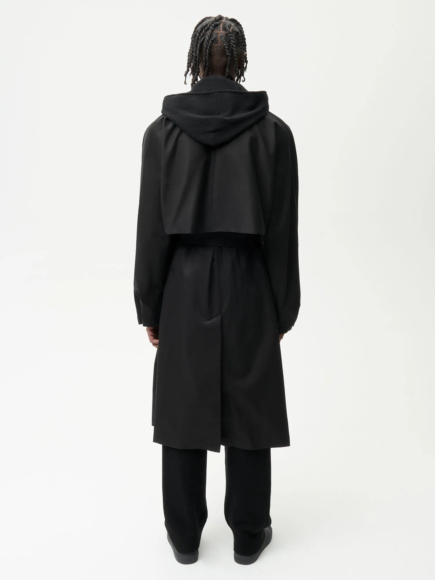 Organic Cotton Trench Coat-sand