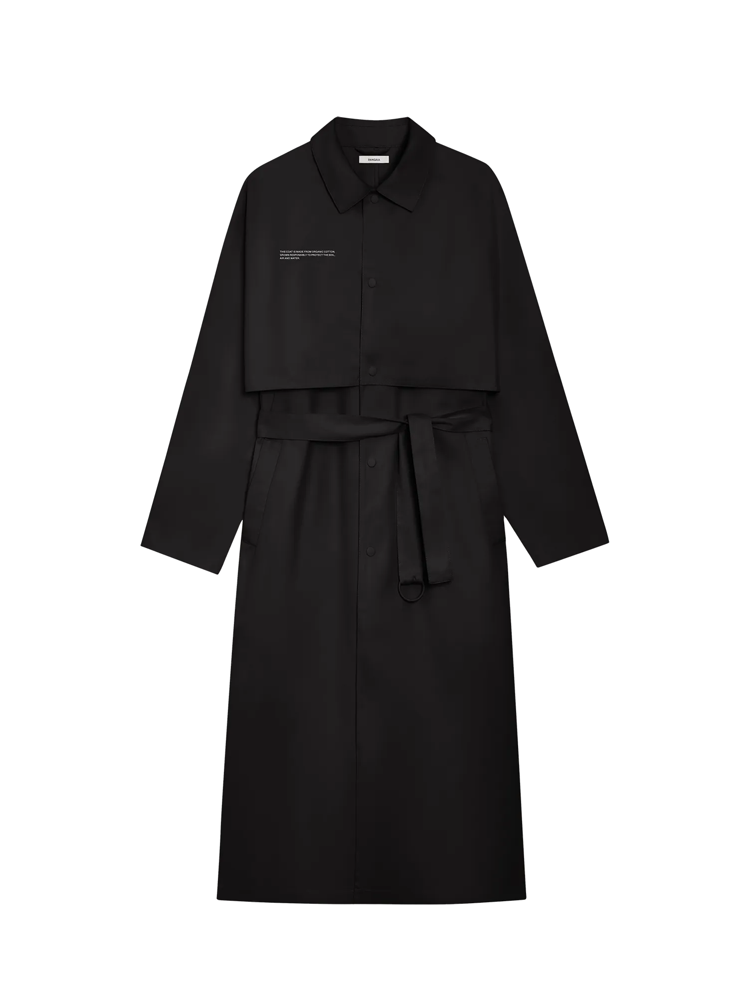 Organic Cotton Trench Coat-sand