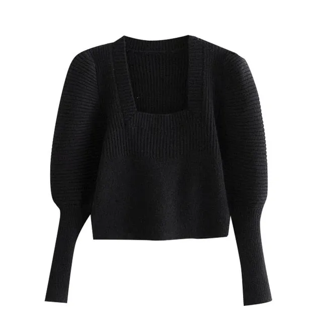 PUFF SLEEVE SWEATER