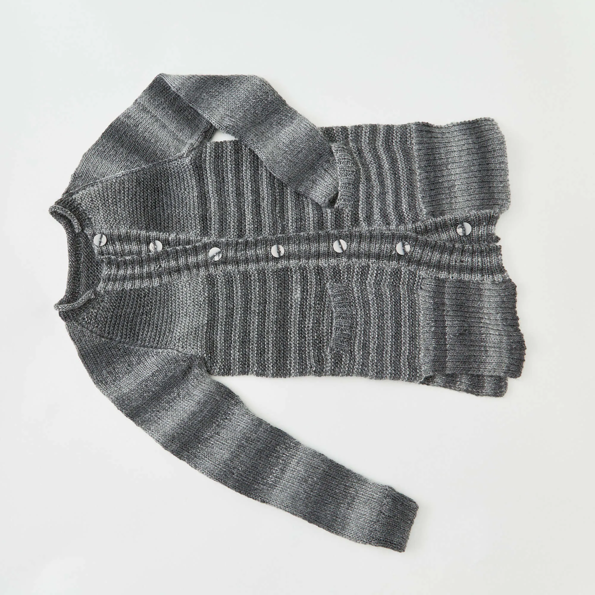 Red Heart Knit Morning Coffee Car Coat