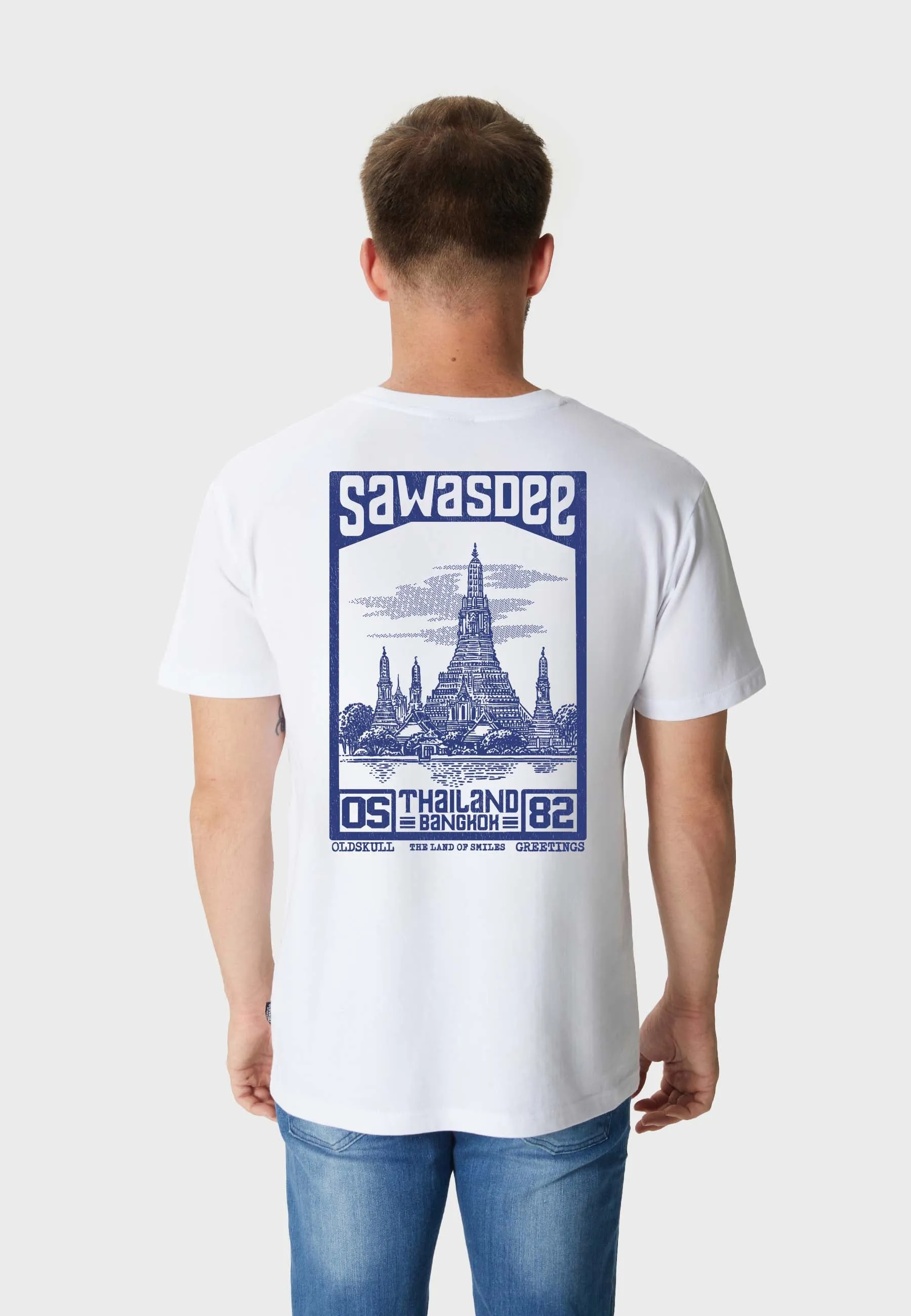 SawadTee Backprint T-Shirt White