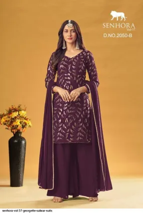 SENHORA VOL 37 GEORGETTE SALWAR SUITS