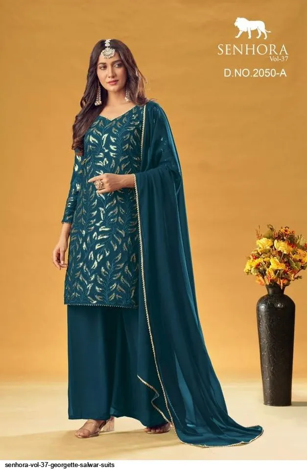 SENHORA VOL 37 GEORGETTE SALWAR SUITS