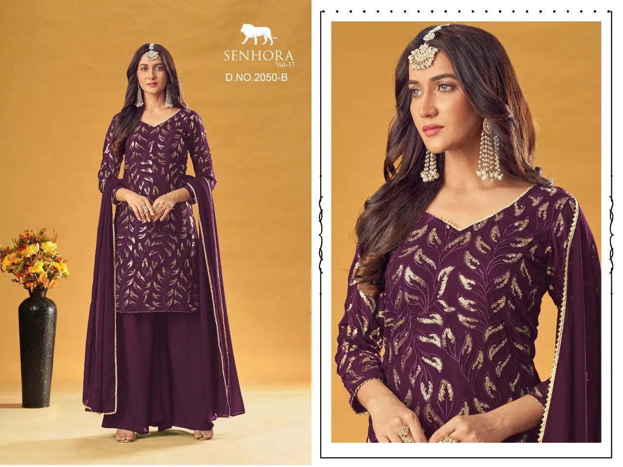 SENHORA VOL 37 GEORGETTE SALWAR SUITS