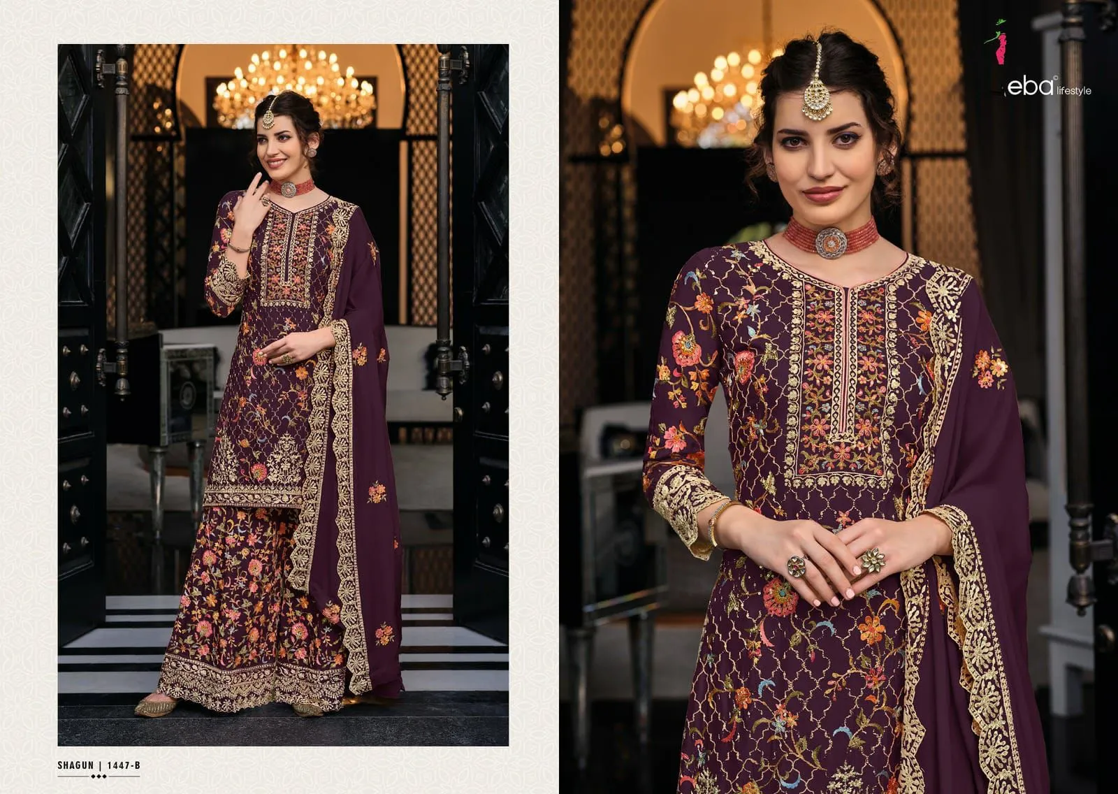 SHAGUN COLOR EDITION-8 PLAZO SUIT