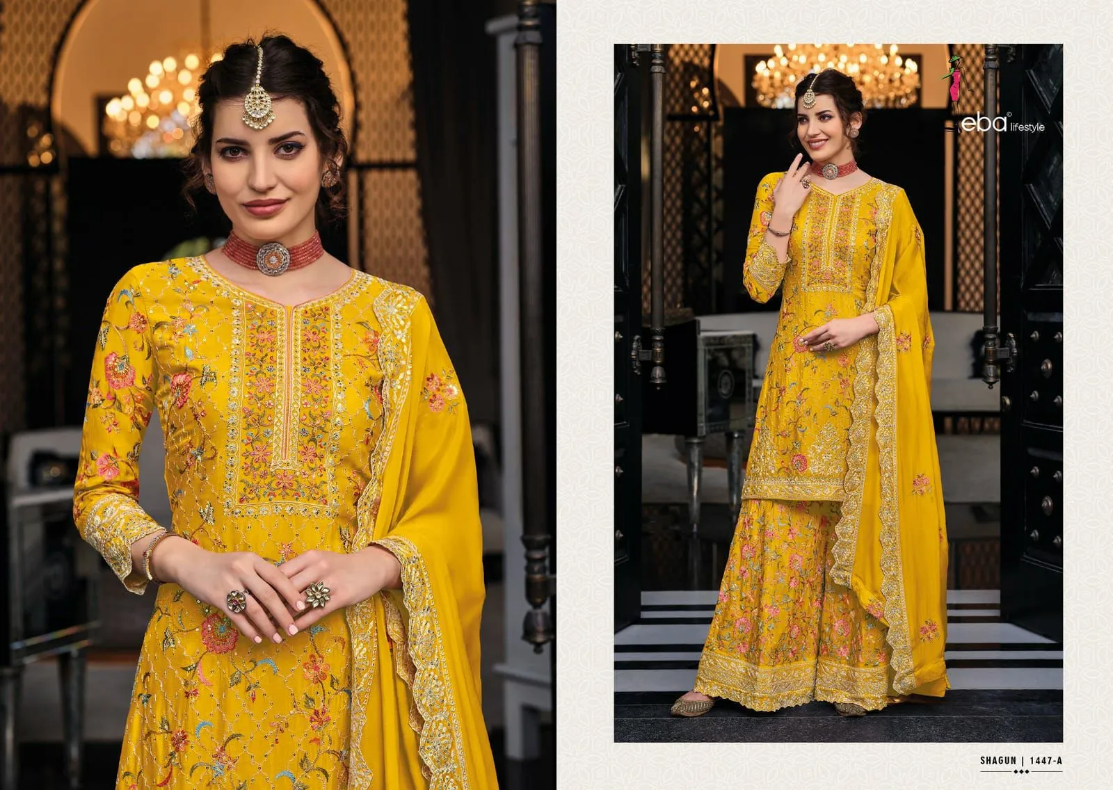 SHAGUN COLOR EDITION-8 PLAZO SUIT